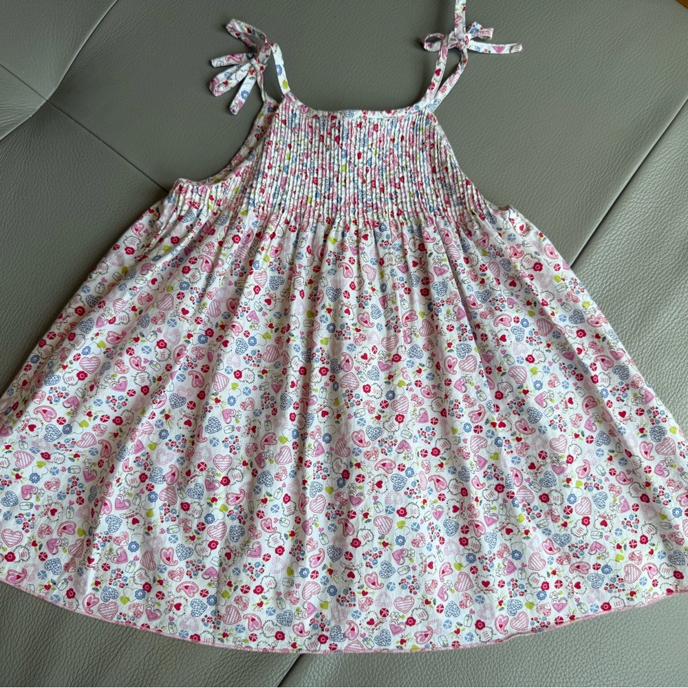 NEW FLEURISSE boutique designer dress Floral Kids Casual 3 Y made in France